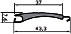 Cross-section of profile