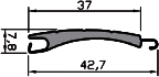 Cross-section of profile