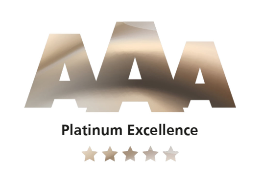 AAA Platinum excellence award 2023
