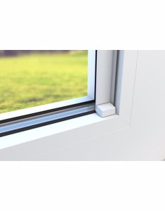 KL attachment on the windowpane with self-adhesive slat