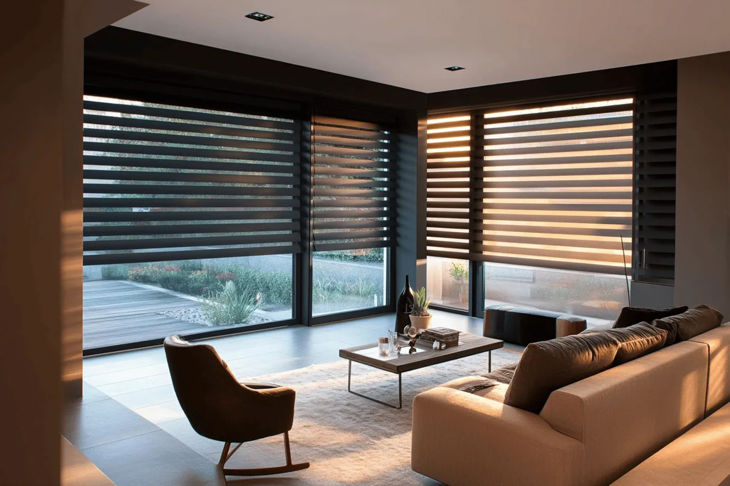 Roller blinds day and night